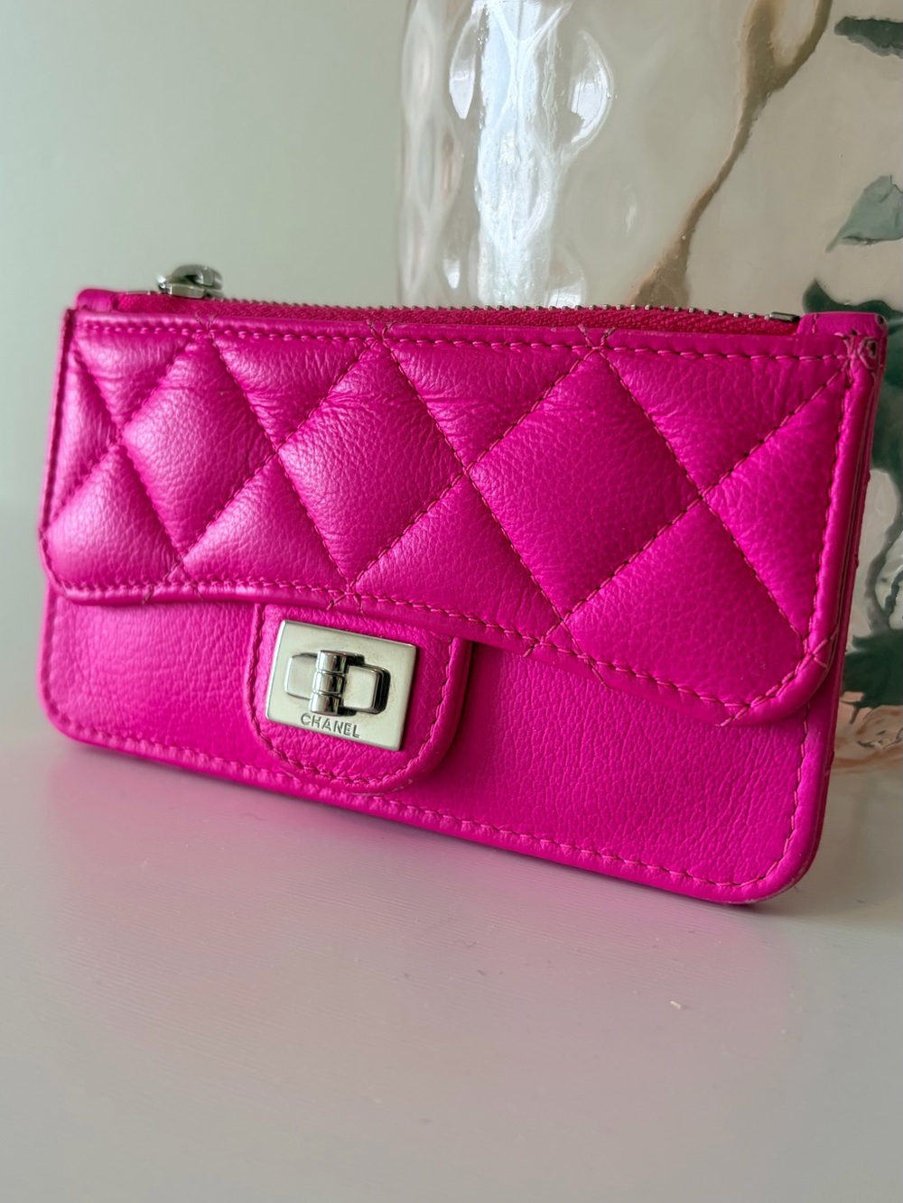 Chanel Zip Flap Card Holder